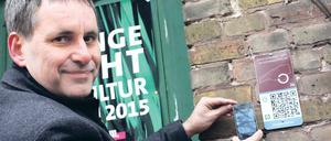 Bürgermeistertest. Elf Sehenswürdigkeiten im Ort haben jetzt den QR-Code.