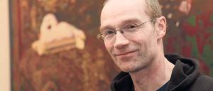 Über den Bilderwahn unserer Zeit. Der Potsdamer Autor John von Düffel vor der Lesung seines neuen Buches „KL – Gespräch über die Unsterblichkeit“ in der Villa Quandt. In dem Buch, laut von Düffel weder Roman noch Erzählung, lässt er die fiktive Figur KL philosphieren oder, wie er schreibt, schwadrosophieren.