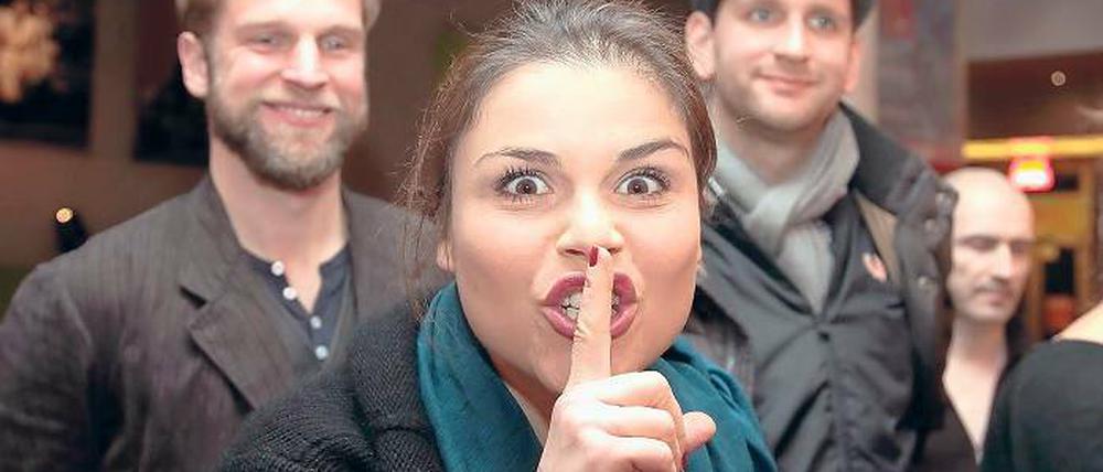 Noch ein Geheimtipp. Die Hauptdarsteller Sebastian Schwarz (r.) und Katharina Wackernagel nach der Premiere des Films im Thalia-Kino.