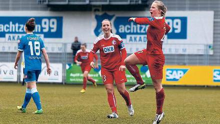 Nachnominiert. Tabea Kemme traf in Hoffenheim und reist nach Portugal.