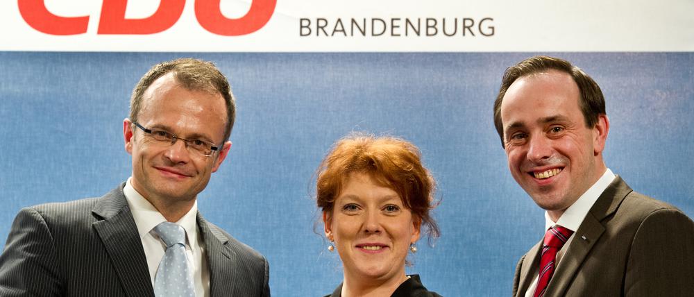 Ein Bild aus alten Zeiten: Michael Schierack, Anja Heinrich und Fraktionschef Ingo Senftleben.