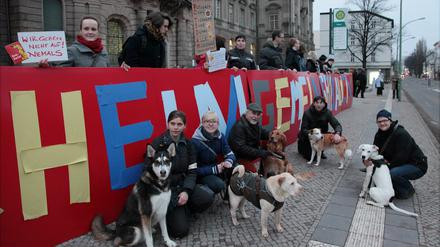 Noch vor einer Woche protestierten Tierfreunde vor dem Rathaus Potsdam, nun protestieren sie im Internet.