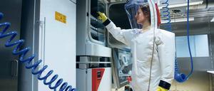 Hochsicherheitstrakt. Im neuen Labor des Robert-Koch-Instituts gilt die Sicherheitsstufe vier.