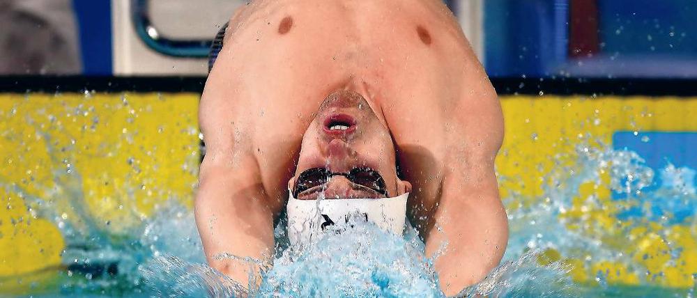Als Favorit am Start. Das Männer-Team des Potsdamer SV um Staffel-Europameister Yannick Lebherz gilt als heißer Anwärter auf den Sieg bei der deutschen Mannschaftsmeisterschaft. Im Essener Hauptbad schwimmen am Wochenende die besten nationalen Vereine gegeneinander.