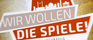 "Wir wollen die Spiele ! Berlin für Olympia" - so lautet die Kampagne zur Olympia-Bewerbung von Berlin.