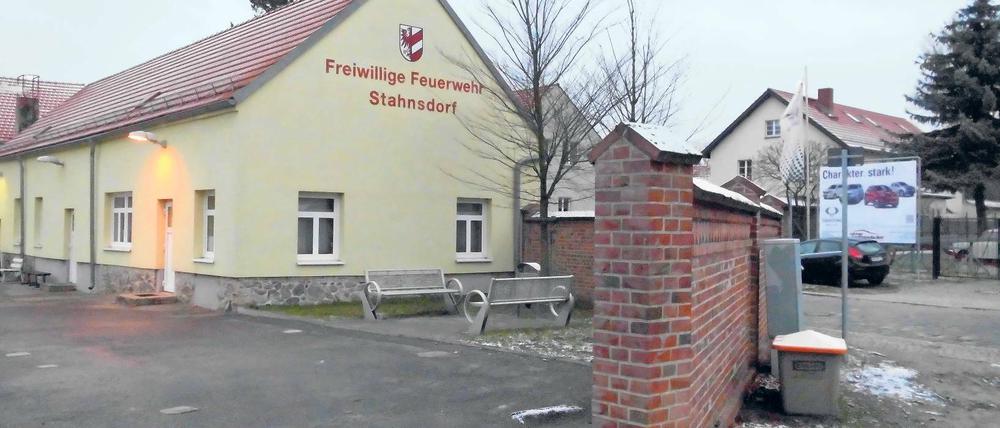 Streitobjekt. Die Feuerwache am Dorfplatz im alten Ortszentrum.