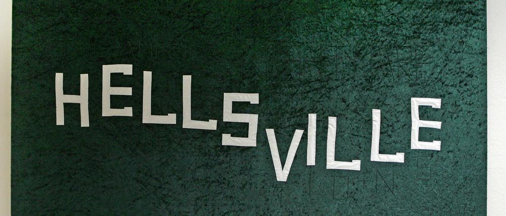 Hellsville nennen die Häftlinge in Texas den Ort ihrer Hinrichtung. Pentrop hat ihn hier der Form des Hollywood-Schriftzugs verewigt.