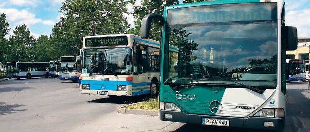 Ein Bus wird kommen. Aber in Babelsberg-Nord nur alle 40 Minuten.