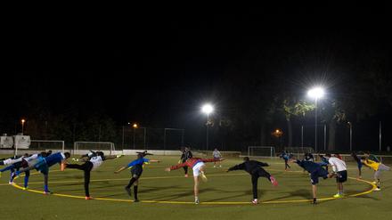 Die Flüchtlinge stellen seit Kurzem eine eigene Fußballmannschaft beim SV Babelsberg 03.