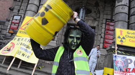 Atomgegner in Polen.