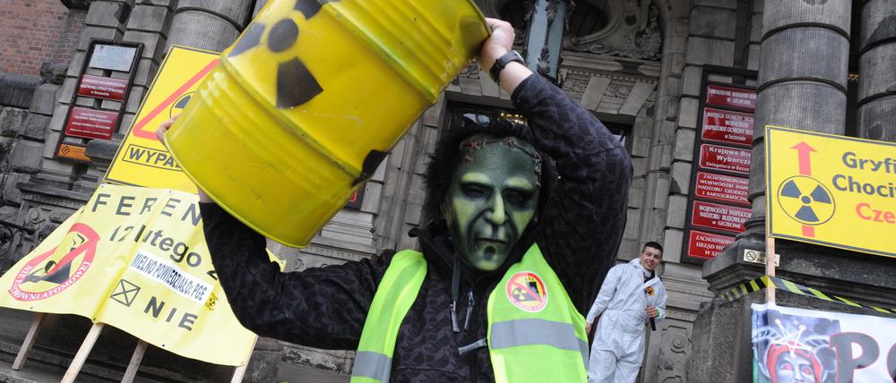 Atomgegner in Polen.