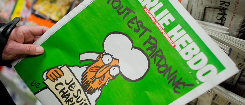 Nur 5000 Exemplare von der neuesten "Charlie Hebdo"-Ausgabe werden nach Deutschland geliefert.