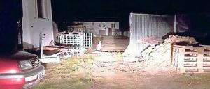 Schnappschuss. Polizisten fotografierten das flüchtige Känguru.