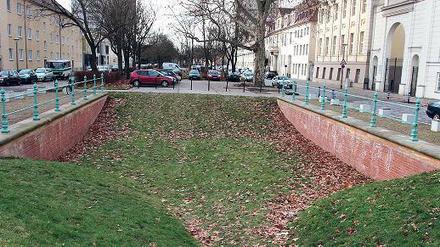 Vision: Der einstige Stadtkanal soll in der Straße Am Kanal um weitere 170 Meter wachsen. Es wären die ersten Arbeiten zur Wiederherstellung des Kanals seit Jahren.