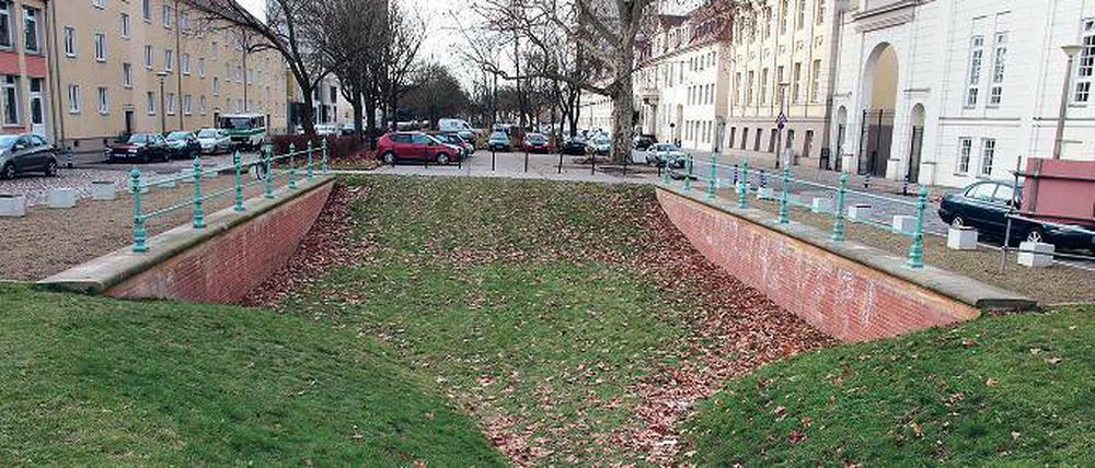 Vision: Der einstige Stadtkanal soll in der Straße Am Kanal um weitere 170 Meter wachsen. Es wären die ersten Arbeiten zur Wiederherstellung des Kanals seit Jahren.