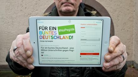 "NoPegida" - Initiator Karl Lempert 