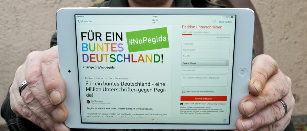 "NoPegida" - Initiator Karl Lempert 