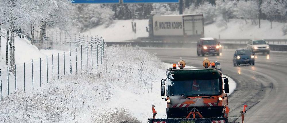 Gut geräumt. Der Schnee von Freitag hat keine Probleme verursacht.