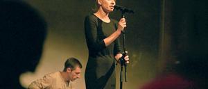 Kultur fürs Herz. Die Potsdamer Schauspielerin und Schirmherrin von „KidsKultür“ Isabell Gercke präsentierte drei selbst geschriebene Songs.