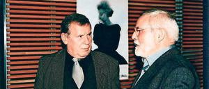 Einer der Ersten. Peter Rabenalt (r.) im Gespräch mit dem ehemaligen HFF-Rektor Lothar Bisky im Jahr 2000.