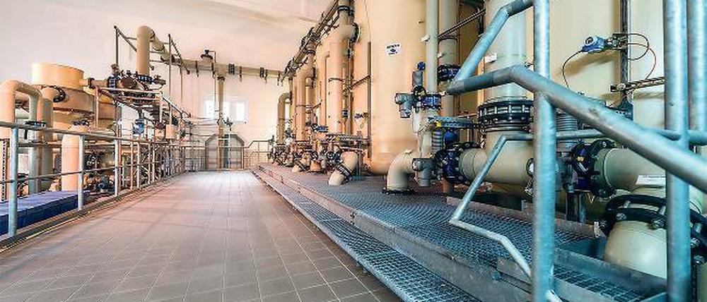 Auf dem neuesten Stand. Vier Filter sorgen für sauberes Trinkwasser in Werder.