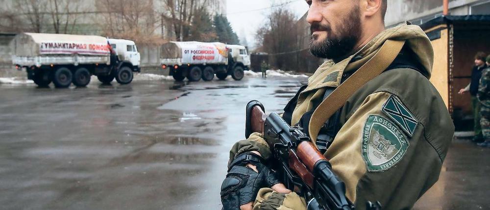 In der Schwebe. Die Lage in der Ostukraine (hier Luhansk) ist unübersichtlich.