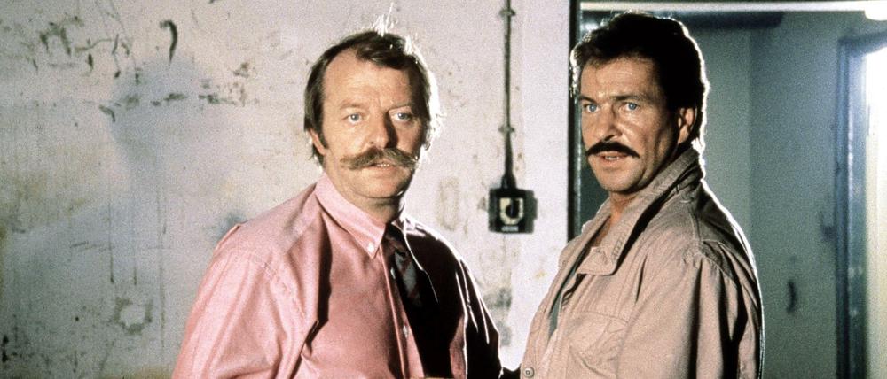 Die "Tatort"-Kommissare Thanner (Eberhard Feik) und Schimanski (Götz George) gehören nach wie vor zu den beliebtesten Ermittlern der ARD-Reihe.