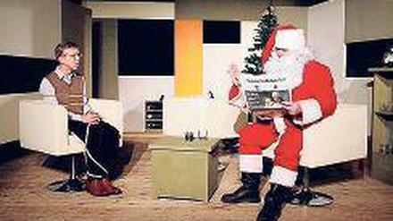 Bessere Argumente. Der Weihnachtsmann kommt zum Diskutieren.