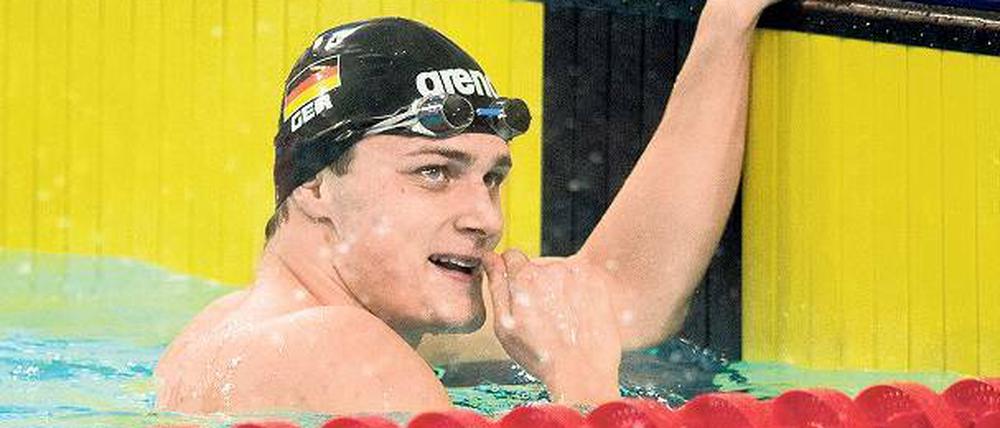Lächelnd nach Doha. Christian Diener will eine bislang erfolgreiche Saison bei der Kurzbahn-Weltmeisterschaft krönen.