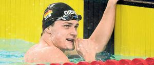 Lächelnd nach Doha. Christian Diener will eine bislang erfolgreiche Saison bei der Kurzbahn-Weltmeisterschaft krönen.