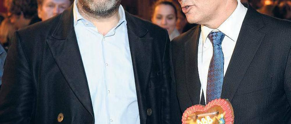 Erfolgsduo von gestern. Karl-Heinz Müller und Klaus Wowereit verkörpern die Eventmetropole Berlin. Damit lagen sie lange Zeit im Trend.