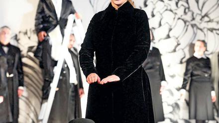 Standhaftigkeit ist für sie keine Floskel. Die Mezzosopranistin Bettina Ranch als Giuditta (Judit) bei den Proben für „Betulia liberata“ in der Friedenskirche Sanssouci.