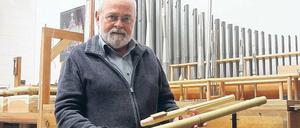 Nicht risikofrei. Aus Bambus hat Matthias Schuke noch nie eine Orgel gebaut. Derzeit erkunden seine Fachleute das Material.
