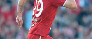 Bekannte Geste nach einem Treffer. Tim Kleinschmidt erzielte für Energie Cottbus vier Saisontore in der 3. Liga. In der Nationalmannschaft, in die er im September erstmals berufen wurde, war ihm dies noch nicht vergönnt.