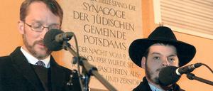 Gedenken. Pfarrer Simon Kuntze und Rabbiner Naftoly Surovtsev.