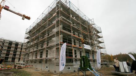 Der Rohbau steht.