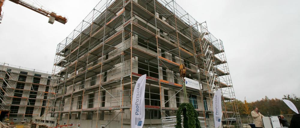 Der Rohbau steht.