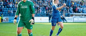 Pauline Bremer traf für Turbine gegen Herford dreimal.