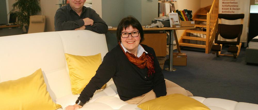 Jutta und Jens Freiberg von "Famos liegen und sitzen".