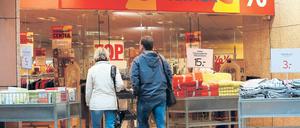Bald geschlossen. Der Karstadt-Schnäppchenmarkt in Frankfurt (Oder).