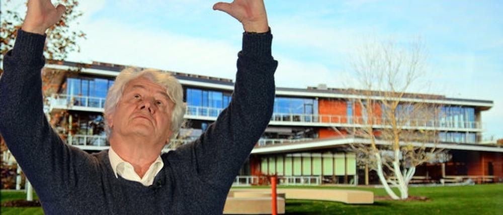 Hasso Plattner bei der Eröffnung des IT-Innovationszentrums.