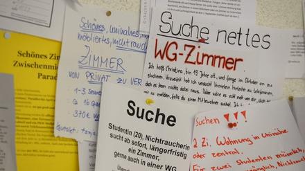 Begehrt: Zimmer in einer WG.