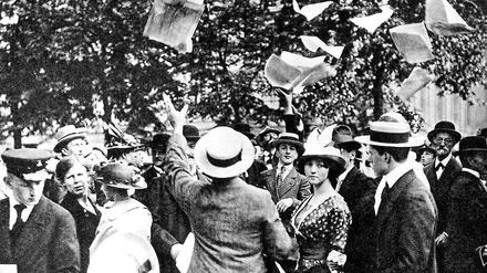Mobilmachung. Auch die deutschen Juden teilten die Kriegseuphorie 1914.