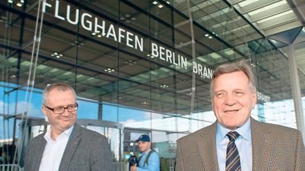 Siegerpose. BER-Chef Mehdorn sieht seine Linie bestätigt.