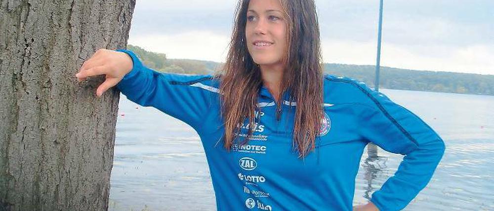 Sie hat Potsdam im Blick. US-Fußballerin Kathleen Deines kam vor vier Wochen zum 1. FFC Turbine. Ihr Anspruch: „Tolle Partien erleben.“