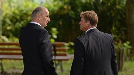 Trennen sich ihre Wege hier? Ministerpräsident Dietmar Woidke und Linke-Parteichef Christian Görke.