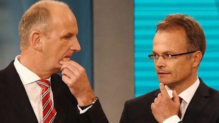 Wer hat nun recht? Woidke und Schierack bewerten das Scheitern der Koalitionsverhandlungen zwischen SPD und CDU ganz unterschiedlich.