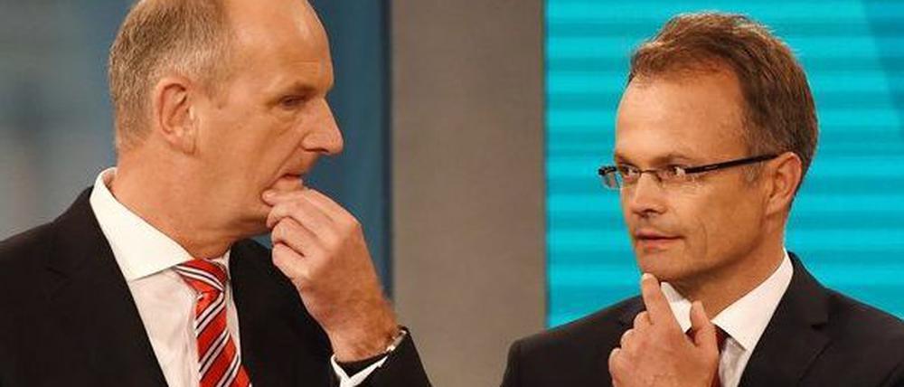Wer hat nun recht? Woidke und Schierack bewerten das Scheitern der Koalitionsverhandlungen zwischen SPD und CDU ganz unterschiedlich.