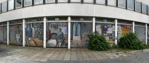 Auch das Mosaik am Rechenzentrum ist durch den Wiederaufbau der Garnisonkirche in Gefahr.