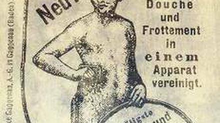 Bequem. Mit dem Apparat konnte man duschen und massiert werden.